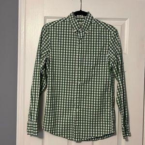 J Crew Gingham Button Up